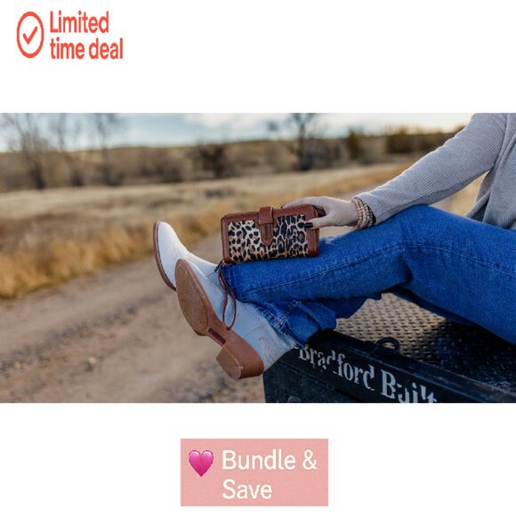 Large Capacity Vegan Leather Bifold Wristlet Wallet with RFID Blocking - Picture 8 of 8